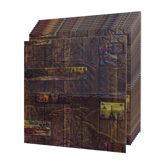 Set 10 x Tapet 3D autoadeziv, design modern, usor de curatat, 70x70 cm, Naimeed D3594