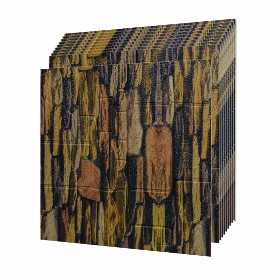 Set 10 x Tapet 3D autoadeziv, design modern, usor de curatat, 70x70 cm, Naimeed D3597