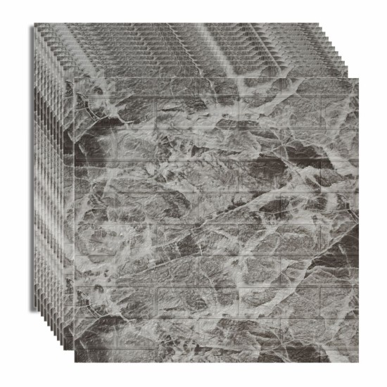 Set 10 x Tapet 3D autoadeziv, design modern, usor de curatat, 70x77cm, Naimeed D5555
