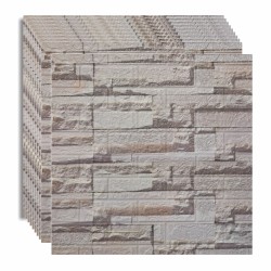 Set 10 x Tapet 3D autoadeziv, design modern, usor de curatat, 70x77cm, Naimeed D5556
