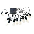 Ghirlanda luminoasa, solara, decorativa, interconectabila, Naimeed D6077, 5m, 10 Becuri LED, Lumina Alb Cald