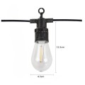 Ghirlanda luminoasa, decorativa, interconectabila, Naimeed D6081, 5m, 10 Becuri LED, Lumina Alb Rece