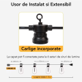 Ghirlanda luminoasa, solara, decorativa, interconectabila, Naimeed D6105, 5m, 10 Becuri LED, Lumina Calda