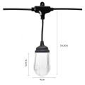 Ghirlanda luminoasa, decorativa, interconectabila, Naimeed D6085, 5m, 10 Becuri LED, Lumina Alb Cald