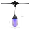 Ghirlanda luminoasa, decorativa, interconectabila, Naimeed D6086, 5m, 10 Becuri LED, Lumina Multicolor