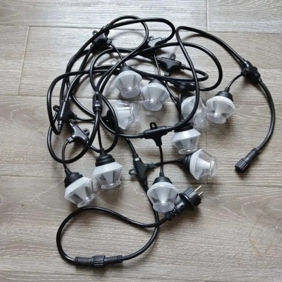 Ghirlanda luminoasa, decorativa, interconectabila, Naimeed D6089, 5m, 10 Becuri LED, Lumina Alb Rece