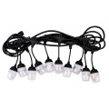 Ghirlanda luminoasa, solara, decorativa, interconectabila, Naimeed D6091, 5m, 10 Becuri LED, Lumina Alb Cald