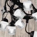 Ghirlanda luminoasa, solara, decorativa, interconectabila, Naimeed D6091, 5m, 10 Becuri LED, Lumina Alb Cald