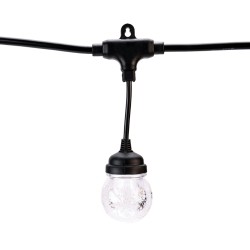 Ghirlanda luminoasa, decorativa, interconectabila, Naimeed D6101, 5m, 10 Becuri LED, Lumina Alb Cald