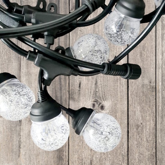 Ghirlanda luminoasa, decorativa, interconectabila, Naimeed D6101, 5m, 10 Becuri LED, Lumina Alb Cald