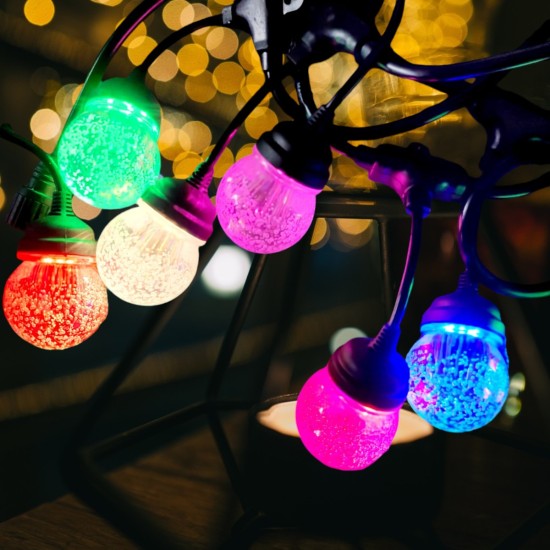 Ghirlanda luminoasa, decorativa, interconectabila, Naimeed D6102, 5m, 10 Becuri LED, Lumina Multicolar