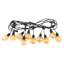 Ghirlanda luminoasa, solara, decorativa, interconectabila, Naimeed D6103, 5m, 10 Becuri LED, Lumina Alb Cald