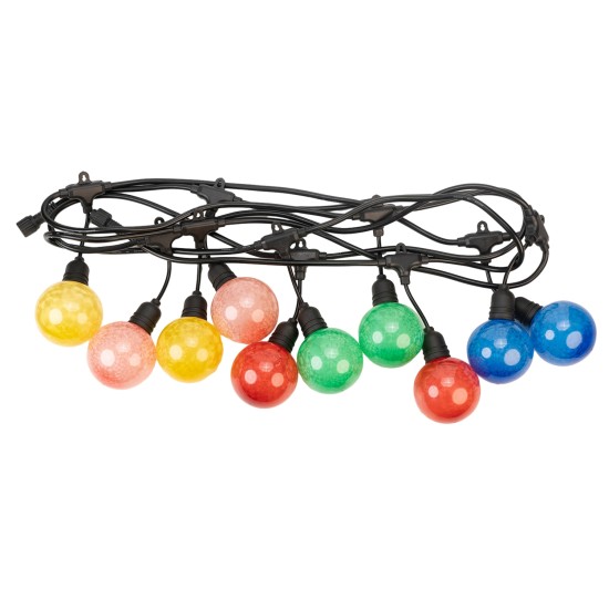 Ghirlanda luminoasa, solara, decorativa, interconectabila, Naimeed D6105, 5m, 10 Becuri LED, Lumina Calda