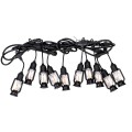 Ghirlanda luminoasa, solara, decorativa, interconectabila, Naimeed D6111, 5m, 10 Becuri LED, Lumina Alb Cald