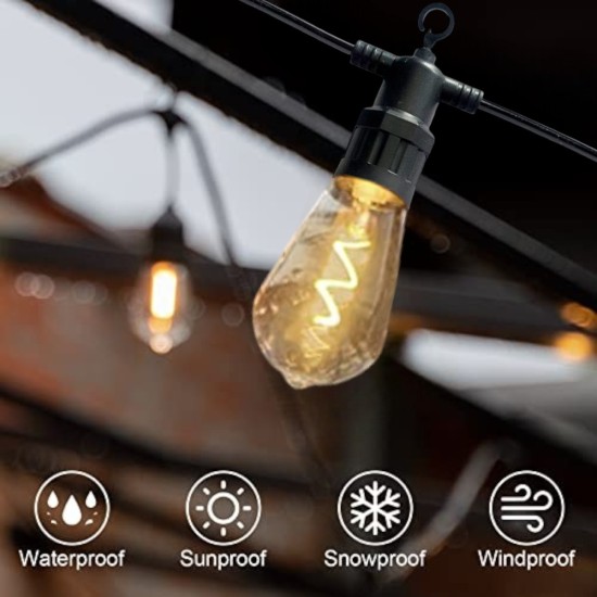 Ghirlanda luminoasa, decorativa, interconectabila, Naimeed D6118, 5m, 10 Becuri LED, Lumina Alb Rece