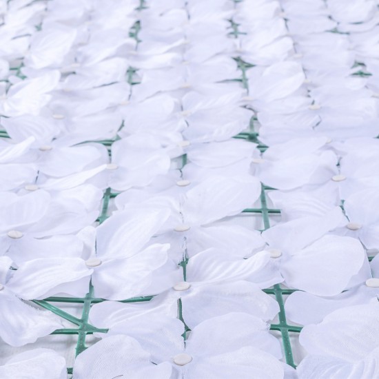 Plasa gard, flori artificiale, Naimeed D5960, paravan pentru balcon, terasa si gard, Alb, 1000x3000mm