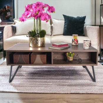 Comoda, 4 compartimente, Naimeed 637, 120x60x45cm, Stejar Inchis