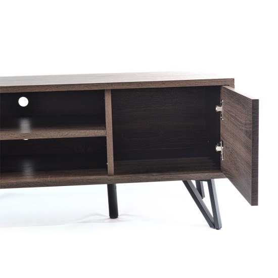 Comoda TV, stil modern, inaltime 50cm, Naimeed TV-6003, Stejar Inchis