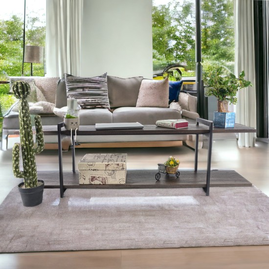 Comoda TV, stil modern, inaltime 50cm, Naimeed TV-6003, Stejar Inchis