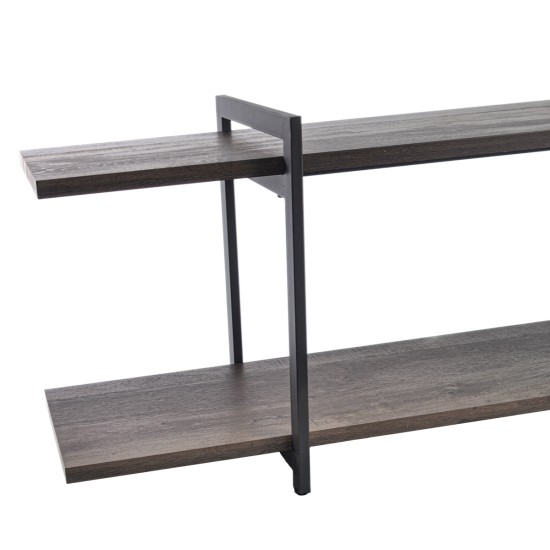 Comoda TV, stil modern, inaltime 50cm, Naimeed TV-6003, Stejar Inchis