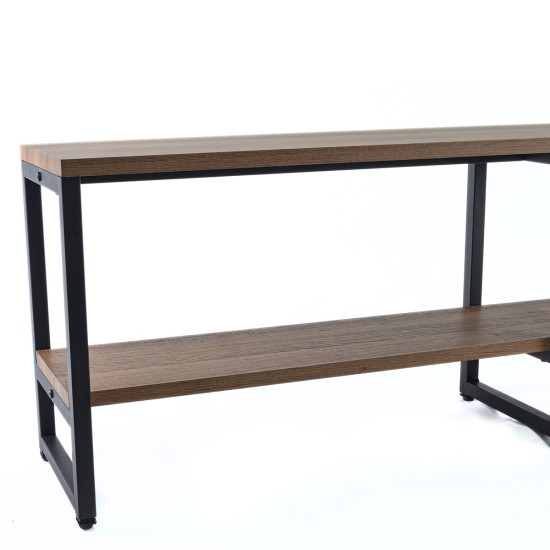 Comoda TV, stil modern, inaltime 50cm, Naimeed TV-6004, Stejar Natur