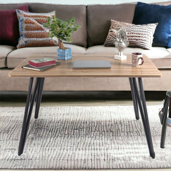 Masa bucatarie, living, blat MDF, Naimeed D9608, 120x70x75cm, Salcam Deschis