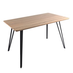 Masa bucatarie, living, blat MDF, Naimeed D9608, 120x70x75cm, Salcam Deschis