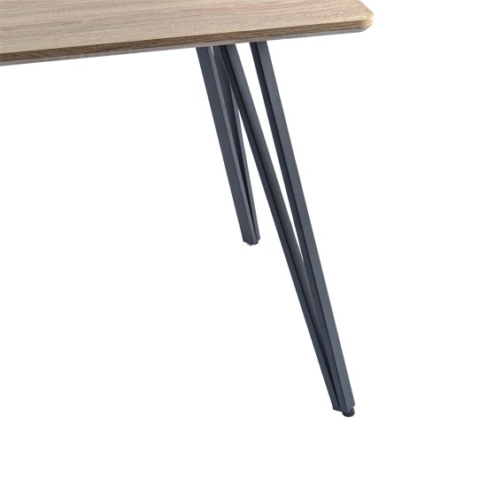 Masa bucatarie, living, blat MDF, Naimeed D9608, 120x70x75cm, Salcam Deschis