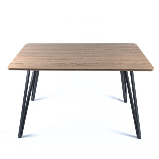 Masa bucatarie, living, blat MDF, Naimeed D9608, 120x70x75cm, Salcam Deschis