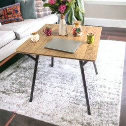 Masa bucatarie, living, blat MDF, Naimeed 9610, 80x80x75cm, Salcam Deschis