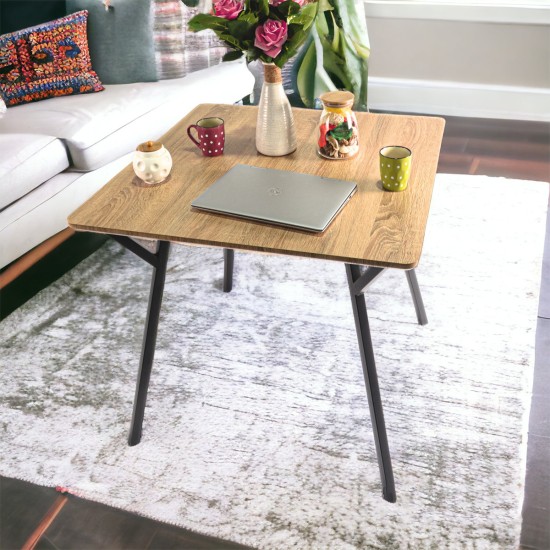 Masa bucatarie, living, blat MDF, Naimeed 9610, 80x80x75cm, Salcam Deschis