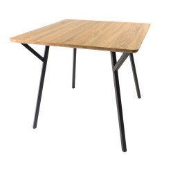 Masa bucatarie, living, blat MDF, Naimeed 9610, 80x80x75cm, Salcam Deschis