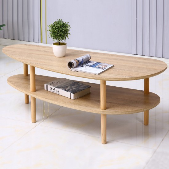 Masuta de cafea, stil modern, inaltime 45cm, Naimeed 601, Salcam Deschis