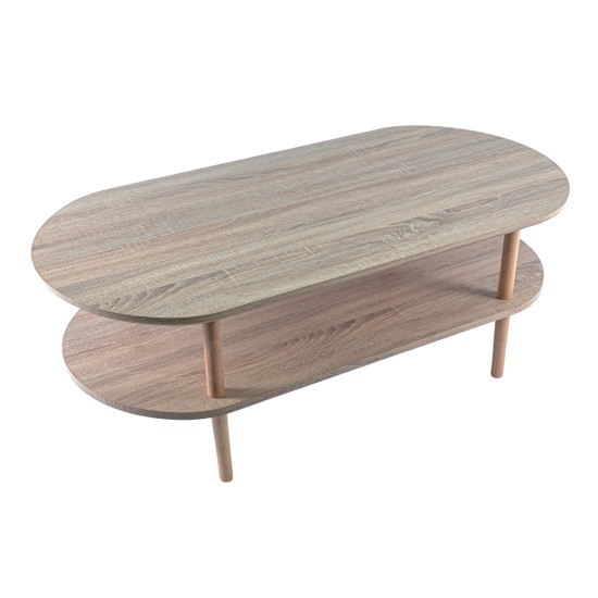 Masuta de cafea, stil modern, inaltime 45cm, Naimeed 612, Salcam Deschis