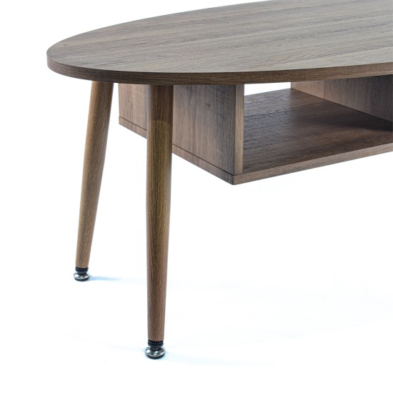 Masuta de cafea, stil modern, inaltime 46cm, Naimeed 801-1, Stejar Natur