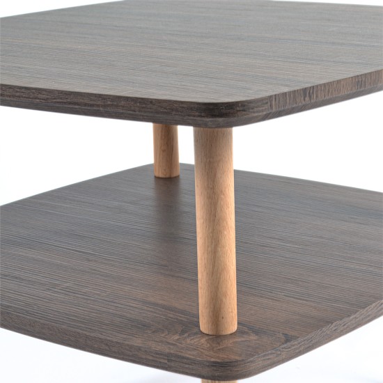 Masuta de cafea, stil modern, inaltime 45cm, Naimeed A-60Y, Stejar Inchis