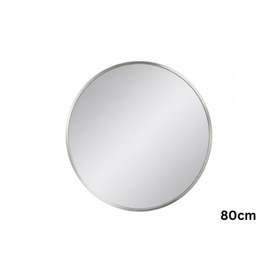 Oglinda de Perete, Naimeed D7987, Rama din Aluminiu, 80 cm,  argintiu