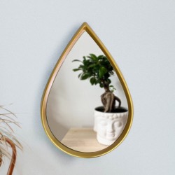 Oglinda Decorativa de Perete, Naimeed D4600G, Auriu, 40x3x60 cm