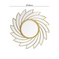 Oglinda Decorativa de Perete, Naimeed D4613G, Auriu, ⌀45x1 cm