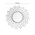 Oglinda Decorativa de Perete, Naimeed D4613S, Argintiu, ⌀45x1 cm Oglinda Decorativa de Perete, Naimeed D4613S, Argintiu, ⌀45x1 cm
