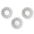 Set 3 Oglinzi Decorative de Perete, Naimeed D4621S, Arigntiu, Ø25x1 cm Set 3 Oglinzi Decorative de Perete, Naimeed D4621S, Arigntiu, Ø25x1 cm