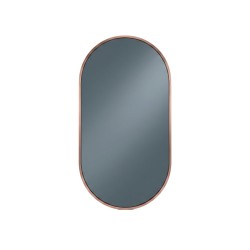 Oglinda Ovala de Perete, Naimeed D7975, Rama din Aluminiu, 60x90cm, auriu