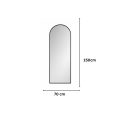Oglinda Tip Arcada de Perete, Naimeed D7977, Rama din Aluminiu, 70x150cm, negru