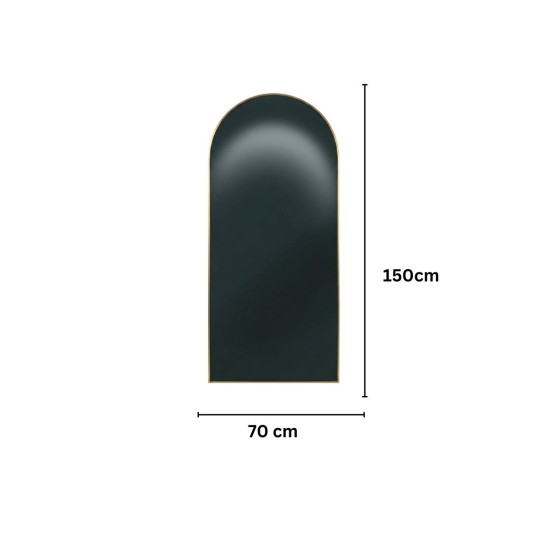 Oglinda Tip Arcada  de Perete, Naimeed D7978, Rama din Aluminiu, 70x150cm
