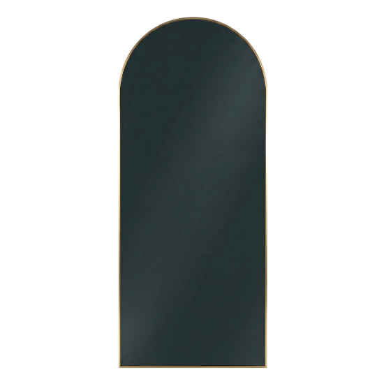 Oglinda Tip Arcada  de Perete, Naimeed D7979, Rama din Aluminiu, 70x150cm, auriu