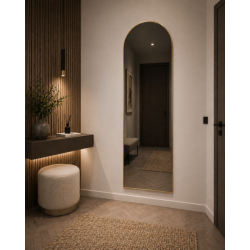 Oglinda Dreptunghiulara de Perete Naimeed D7979, Rama din Aluminiu, 70x150cm, auriu