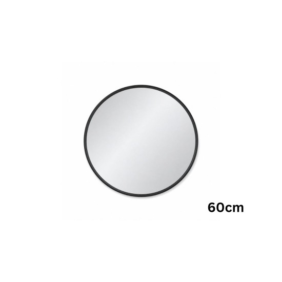 Oglinda de Perete, Naimeed D7985, Rama din Aluminiu, 80 cm, negru