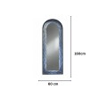 Oglinda LED de Perete Naimeed D7990, 3 Nuante de lumina, Touch, 60x160cm, auriu