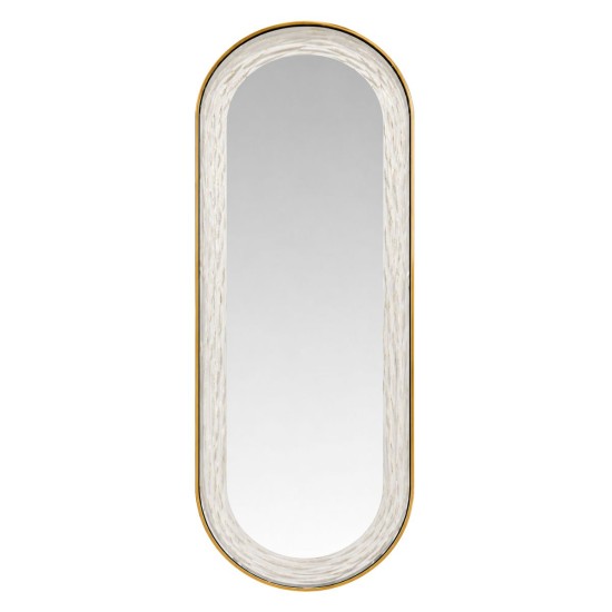 Oglinda LED de Perete, Naimeed D8002, Design Arcuit, 3  Nuante de lumina, Touch, 60x160 cm