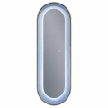 Oglinda LED de Perete, Naimeed D8006, Design Arcuit, 3  Nuante de lumina, Touch, 60x160 cm
